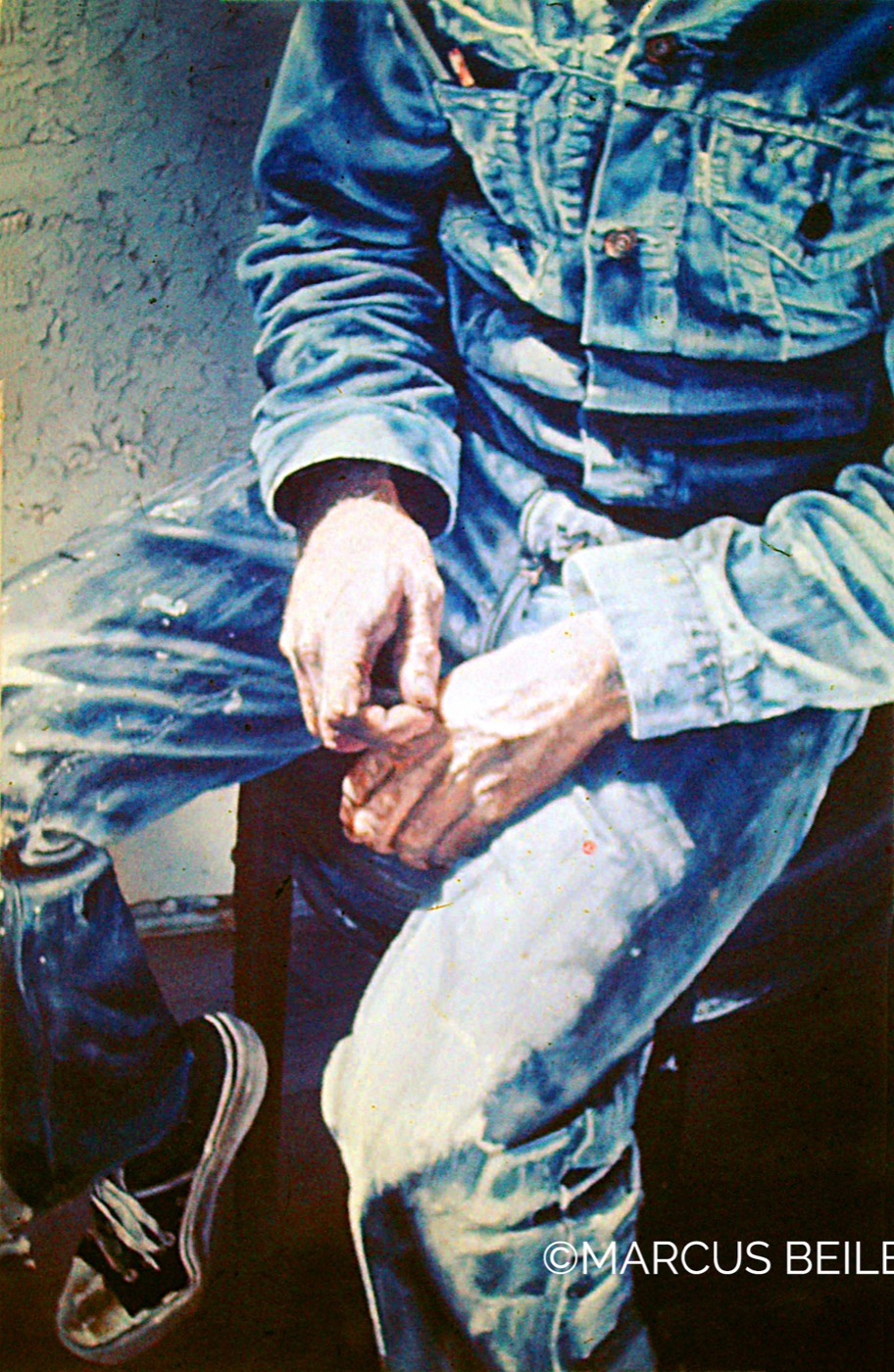 American graffiti 1977, a portrait painting by Australian realist Marcus Beilby